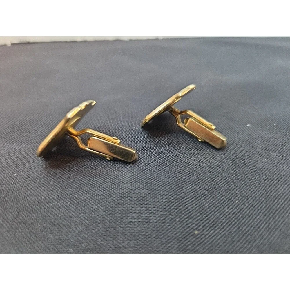 Vintage 108th Infantry US Army Blue & Gold Cufflinks New York